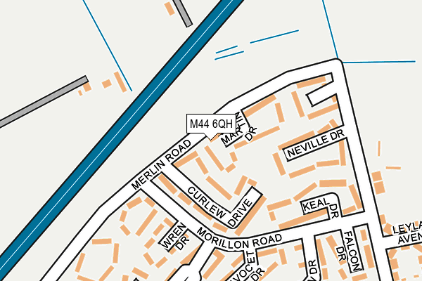 M44 6QH map - OS OpenMap – Local (Ordnance Survey) M44 6QH map - OS OpenMap – Local (Ordnance Survey)