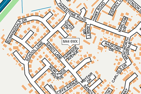 M44 6WX map - OS OpenMap – Local (Ordnance Survey) M44 6WX map - OS OpenMap – Local (Ordnance Survey)