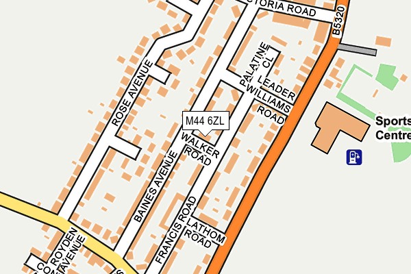 M44 6ZL map - OS OpenMap – Local (Ordnance Survey) M44 6ZL map - OS OpenMap – Local (Ordnance Survey)