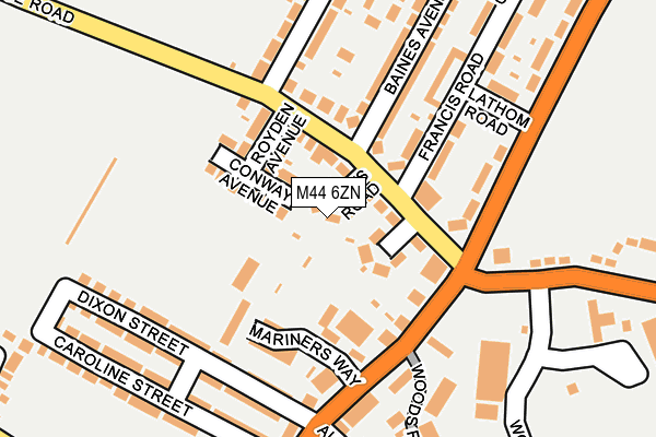 M44 6ZN map - OS OpenMap – Local (Ordnance Survey) M44 6ZN map - OS OpenMap – Local (Ordnance Survey)