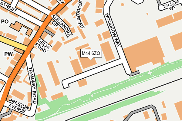 M44 6ZQ map - OS OpenMap – Local (Ordnance Survey) M44 6ZQ map - OS OpenMap – Local (Ordnance Survey)