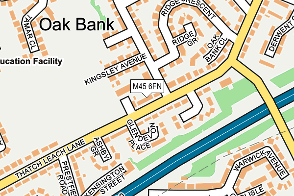 M45 6FN map - OS OpenMap – Local (Ordnance Survey)
