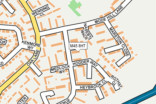 M45 8HT map - OS OpenMap – Local (Ordnance Survey) M45 8HT map - OS OpenMap – Local (Ordnance Survey)