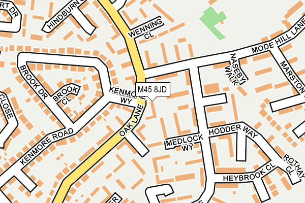 M45 8JD map - OS OpenMap – Local (Ordnance Survey) M45 8JD map - OS OpenMap – Local (Ordnance Survey)
