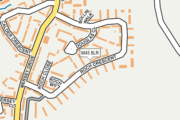 M45 8LR map - OS OpenMap – Local (Ordnance Survey) M45 8LR map - OS OpenMap – Local (Ordnance Survey)