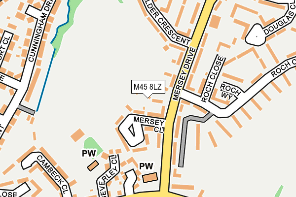M45 8LZ map - OS OpenMap – Local (Ordnance Survey) M45 8LZ map - OS OpenMap – Local (Ordnance Survey)
