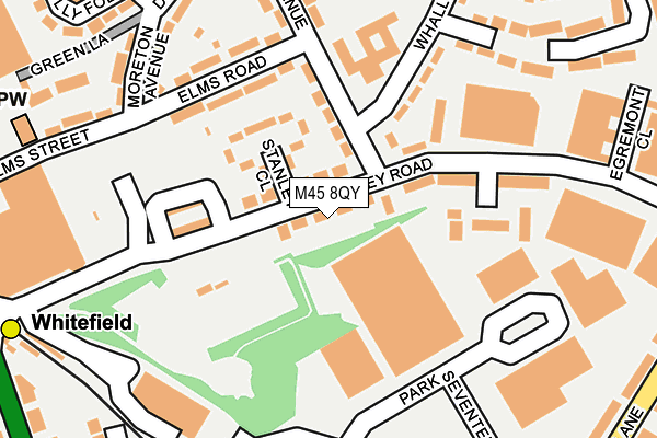 M45 8QY map - OS OpenMap – Local (Ordnance Survey)