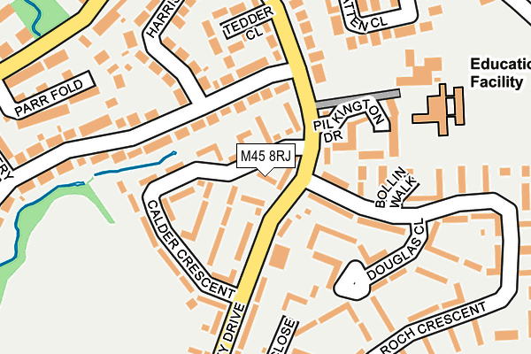 M45 8RJ map - OS OpenMap – Local (Ordnance Survey) M45 8RJ map - OS OpenMap – Local (Ordnance Survey)