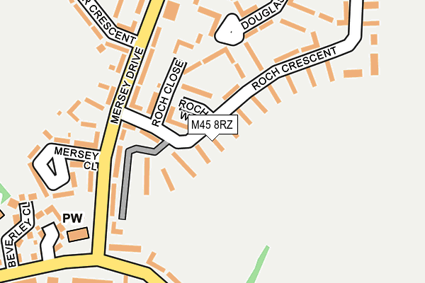 M45 8RZ map - OS OpenMap – Local (Ordnance Survey) M45 8RZ map - OS OpenMap – Local (Ordnance Survey)