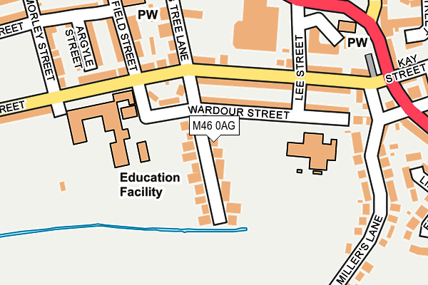 M46 0AG map - OS OpenMap – Local (Ordnance Survey) M46 0AG map - OS OpenMap – Local (Ordnance Survey)