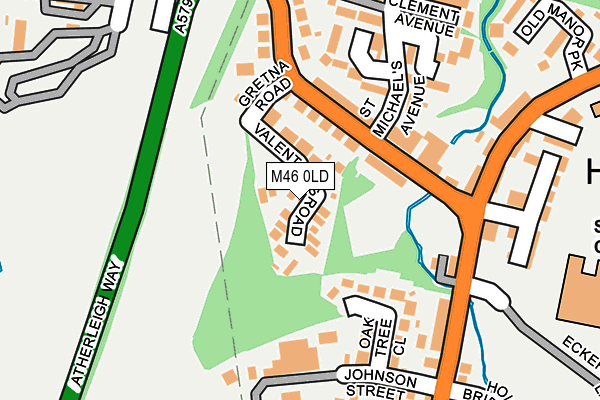 M46 0LD map - OS OpenMap – Local (Ordnance Survey) M46 0LD map - OS OpenMap – Local (Ordnance Survey)