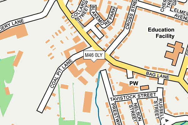 M46 0LY map - OS OpenMap – Local (Ordnance Survey) M46 0LY map - OS OpenMap – Local (Ordnance Survey)