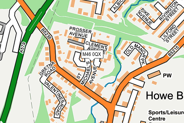 M46 0QX map - OS OpenMap – Local (Ordnance Survey)