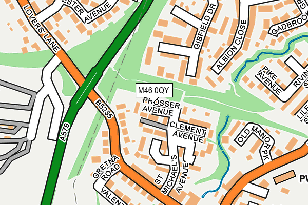 M46 0QY map - OS OpenMap – Local (Ordnance Survey) M46 0QY map - OS OpenMap – Local (Ordnance Survey)