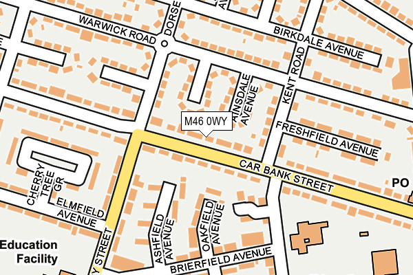 M46 0WY map - OS OpenMap – Local (Ordnance Survey) M46 0WY map - OS OpenMap – Local (Ordnance Survey)