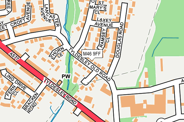 M46 9FF map - OS OpenMap – Local (Ordnance Survey) M46 9FF map - OS OpenMap – Local (Ordnance Survey)
