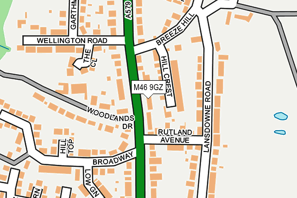 M46 9GZ map - OS OpenMap – Local (Ordnance Survey) M46 9GZ map - OS OpenMap – Local (Ordnance Survey)