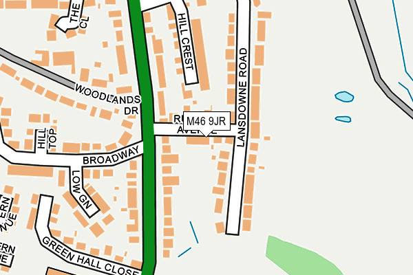 M46 9JR map - OS OpenMap – Local (Ordnance Survey) M46 9JR map - OS OpenMap – Local (Ordnance Survey)