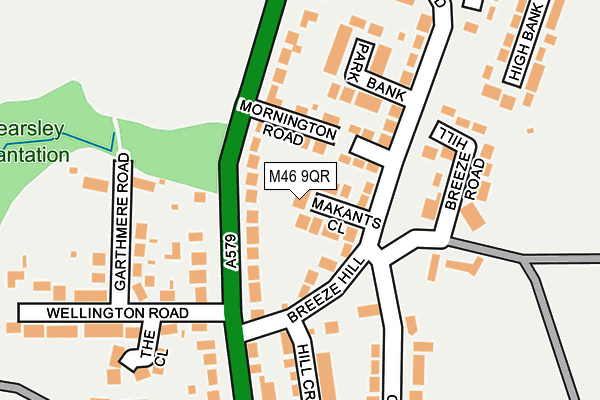 M46 9QR map - OS OpenMap – Local (Ordnance Survey) M46 9QR map - OS OpenMap – Local (Ordnance Survey)