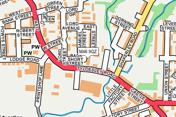 M46 9QZ map - OS OpenMap – Local (Ordnance Survey) M46 9QZ map - OS OpenMap – Local (Ordnance Survey)
