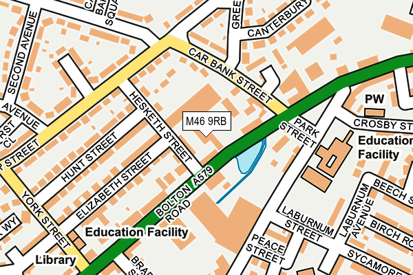 M46 9RB map - OS OpenMap – Local (Ordnance Survey) M46 9RB map - OS OpenMap – Local (Ordnance Survey)
