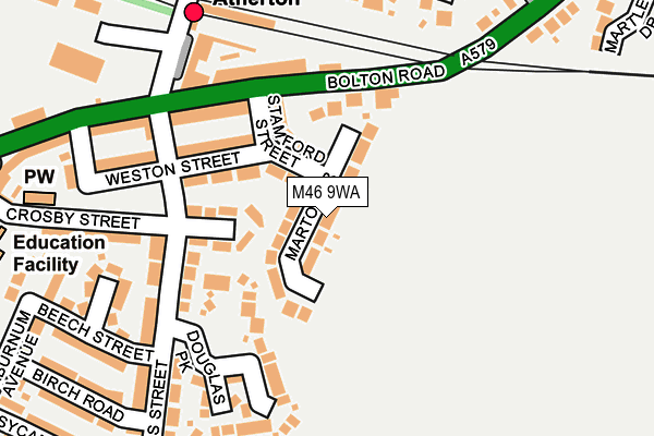M46 9WA map - OS OpenMap – Local (Ordnance Survey) M46 9WA map - OS OpenMap – Local (Ordnance Survey)
