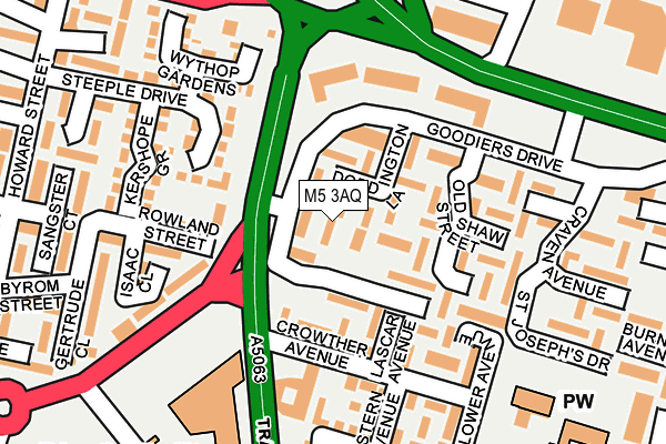 M5 3AQ map - OS OpenMap – Local (Ordnance Survey) M5 3AQ map - OS OpenMap – Local (Ordnance Survey)