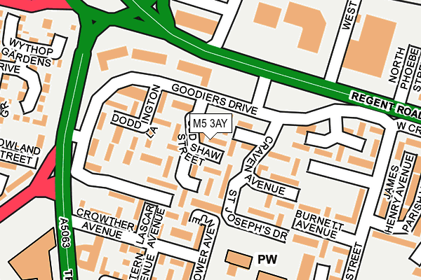 M5 3AY map - OS OpenMap – Local (Ordnance Survey) M5 3AY map - OS OpenMap – Local (Ordnance Survey)