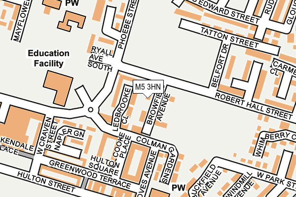 M5 3HN map - OS OpenMap – Local (Ordnance Survey) M5 3HN map - OS OpenMap – Local (Ordnance Survey)