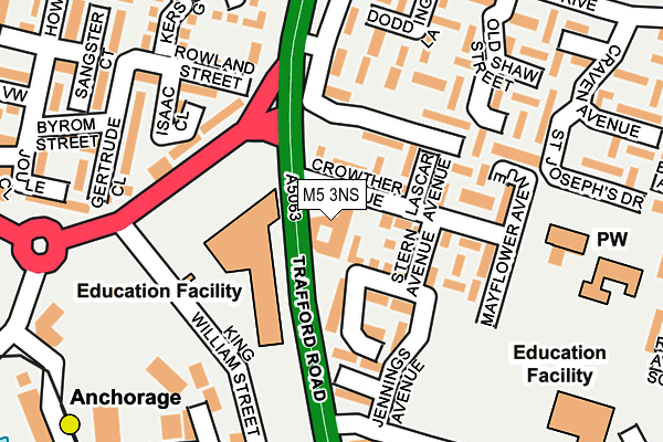 M5 3NS map - OS OpenMap – Local (Ordnance Survey) M5 3NS map - OS OpenMap – Local (Ordnance Survey)