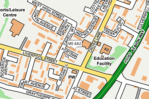 M5 4AU map - OS OpenMap – Local (Ordnance Survey) M5 4AU map - OS OpenMap – Local (Ordnance Survey)