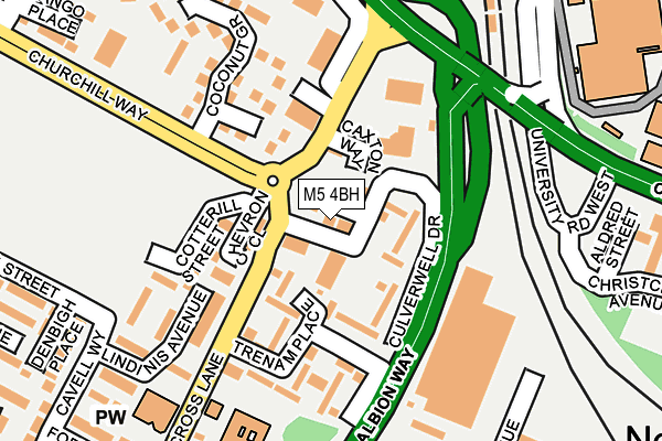 M5 4BH map - OS OpenMap – Local (Ordnance Survey) M5 4BH map - OS OpenMap – Local (Ordnance Survey)