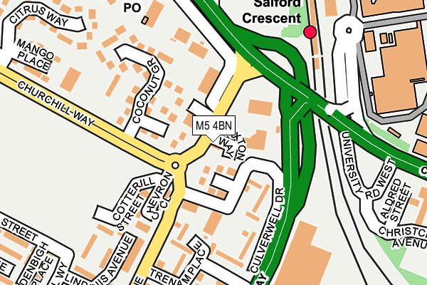 M5 4BN map - OS OpenMap – Local (Ordnance Survey) M5 4BN map - OS OpenMap – Local (Ordnance Survey)