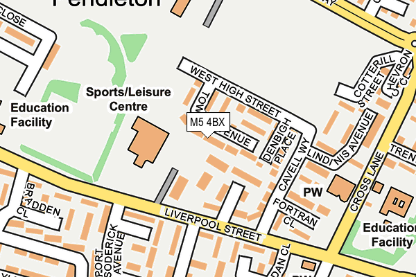 M5 4BX map - OS OpenMap – Local (Ordnance Survey) M5 4BX map - OS OpenMap – Local (Ordnance Survey)