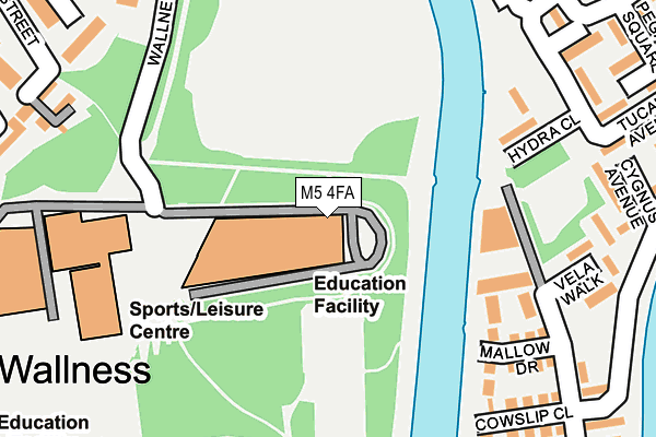 M5 4FA map - OS OpenMap – Local (Ordnance Survey)