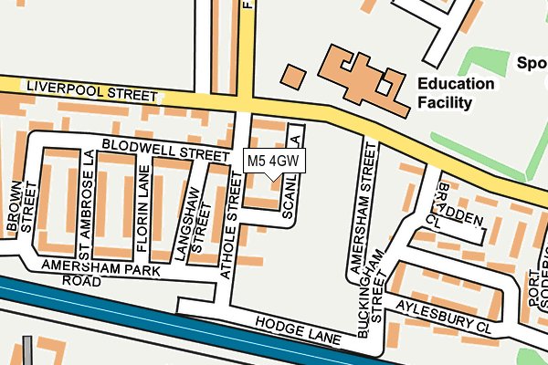 M5 4GW map - OS OpenMap – Local (Ordnance Survey) M5 4GW map - OS OpenMap – Local (Ordnance Survey)