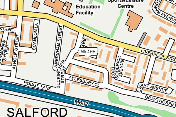 M5 4HR map - OS OpenMap – Local (Ordnance Survey) M5 4HR map - OS OpenMap – Local (Ordnance Survey)