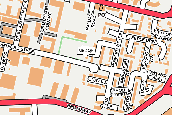 M5 4QS map - OS OpenMap – Local (Ordnance Survey) M5 4QS map - OS OpenMap – Local (Ordnance Survey)