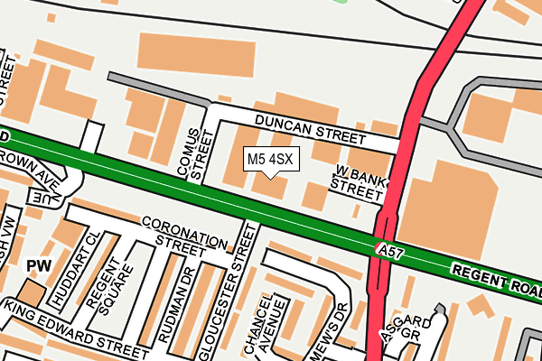 M5 4SX map - OS OpenMap – Local (Ordnance Survey) M5 4SX map - OS OpenMap – Local (Ordnance Survey)