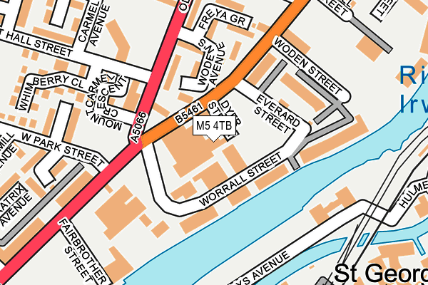 M5 4TB map - OS OpenMap – Local (Ordnance Survey) M5 4TB map - OS OpenMap – Local (Ordnance Survey)