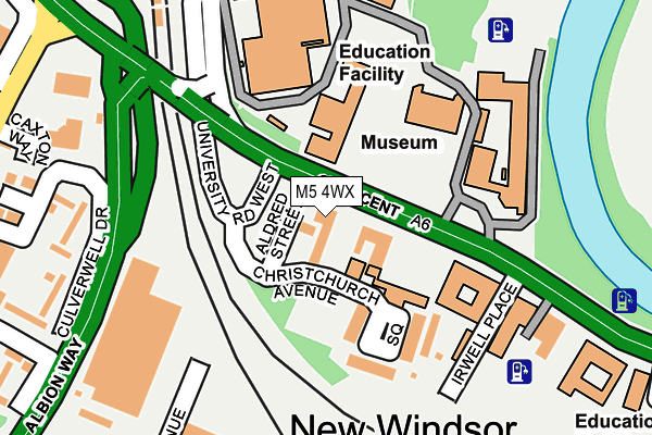 M5 4WX map - OS OpenMap – Local (Ordnance Survey) M5 4WX map - OS OpenMap – Local (Ordnance Survey)