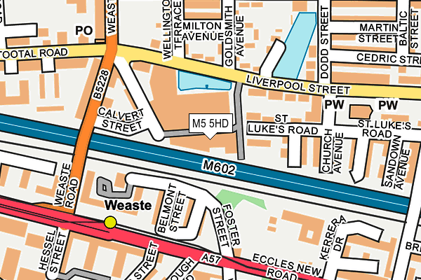 M5 5HD map - OS OpenMap – Local (Ordnance Survey) M5 5HD map - OS OpenMap – Local (Ordnance Survey)