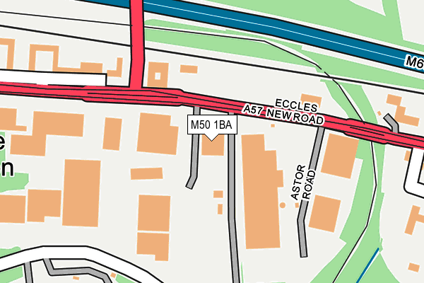M50 1BA map - OS OpenMap – Local (Ordnance Survey) M50 1BA map - OS OpenMap – Local (Ordnance Survey)