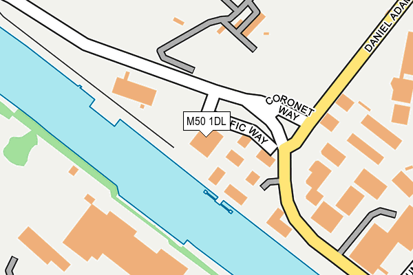 M50 1DL map - OS OpenMap – Local (Ordnance Survey) M50 1DL map - OS OpenMap – Local (Ordnance Survey)
