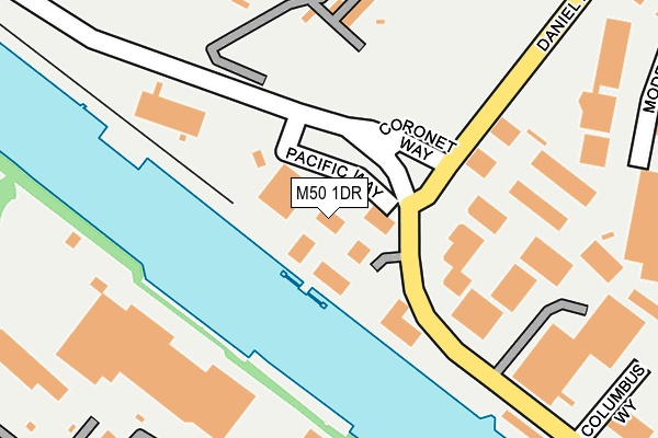 M50 1DR map - OS OpenMap – Local (Ordnance Survey) M50 1DR map - OS OpenMap – Local (Ordnance Survey)
