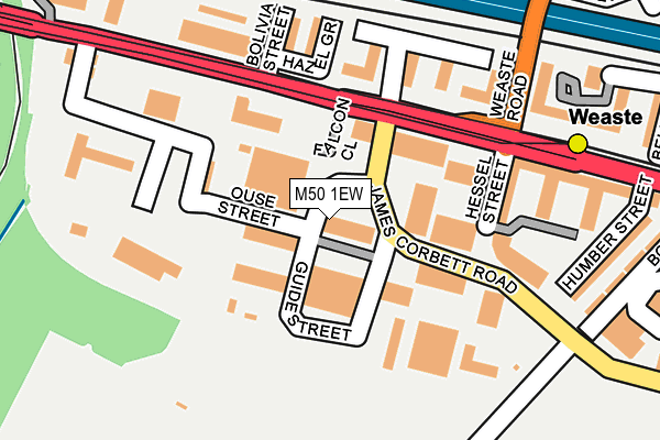 M50 1EW map - OS OpenMap – Local (Ordnance Survey) M50 1EW map - OS OpenMap – Local (Ordnance Survey)