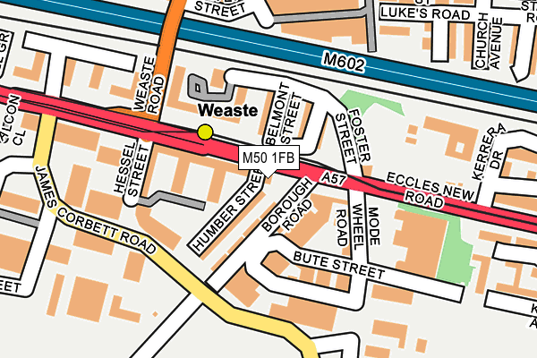 M50 1FB map - OS OpenMap – Local (Ordnance Survey) M50 1FB map - OS OpenMap – Local (Ordnance Survey)
