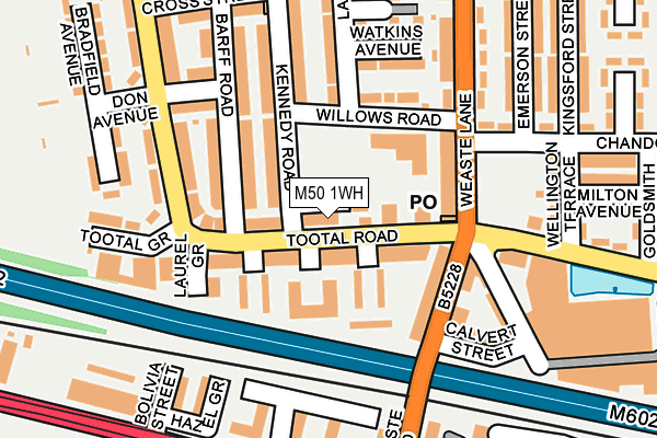 M50 1WH map - OS OpenMap – Local (Ordnance Survey) M50 1WH map - OS OpenMap – Local (Ordnance Survey)