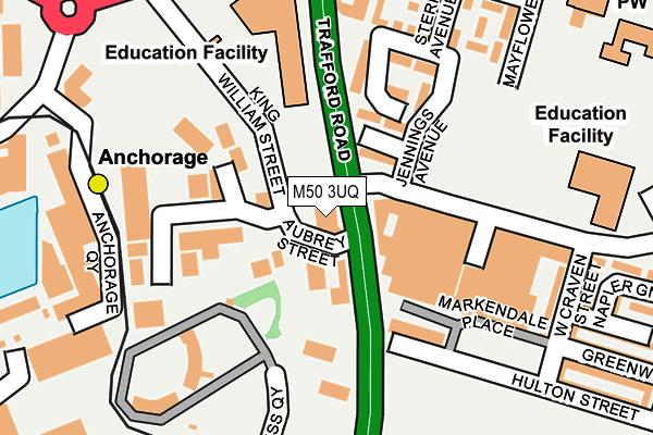 M50 3UQ map - OS OpenMap – Local (Ordnance Survey) M50 3UQ map - OS OpenMap – Local (Ordnance Survey)