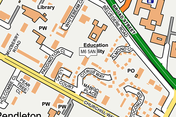 M6 5AN map - OS OpenMap – Local (Ordnance Survey) M6 5AN map - OS OpenMap – Local (Ordnance Survey)